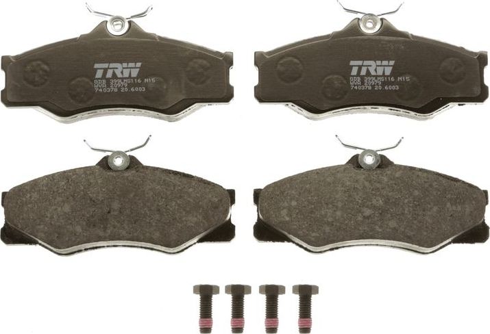 Тормозные колодки TRW. Артикул GDB399
