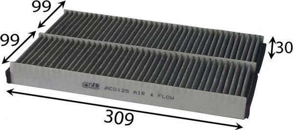 Салонный фильтр JS Asakashi для Audi R8 I (Typ 42) 2007-2015. Артикул AC0125CSET