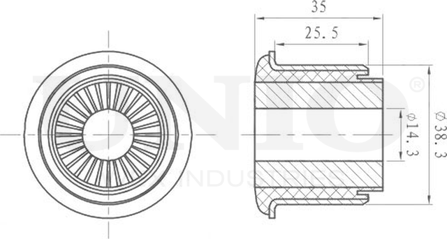 Сайлентблок подрамника (Unio). Артикул RMP-20072