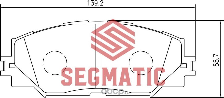 SGBP2586 Колодка торм диск пер Toyota Corolla 1.6 2007-, Corolla 1.6 2007-2012 T (Segmatic) Segmatic. Артикул SGBP2586