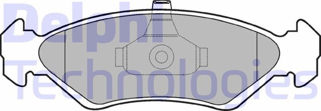Тормозные колодки Delphi (Low-Metallic). Артикул LP1603