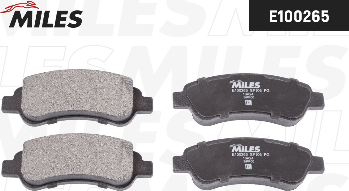 Тормозные колодки Miles (Semi-Metallic). Артикул E100265