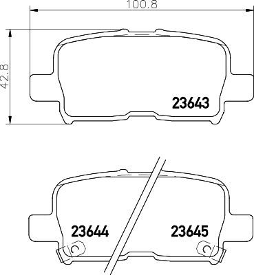 Тормозные колодки Mintex. Артикул MDB1596