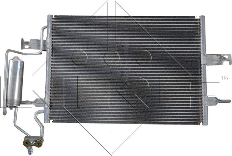 Радиатор кондиционера (конденсатор) NRF (алюминий). Артикул 35599