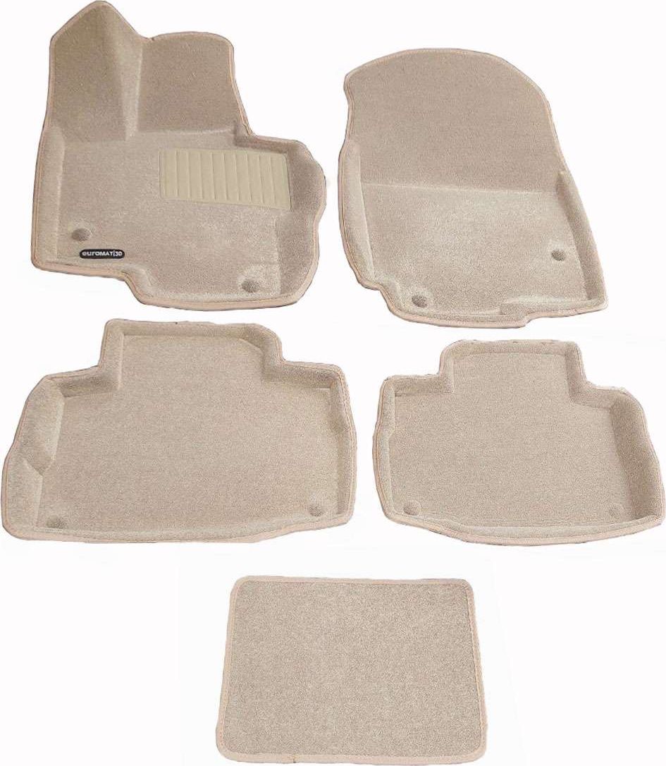 Коврики текстильные Euromat 3D Business для салона Mercedes-Benz GLE-Class C167 Coupe 2020-2026 БЕЖЕВЫЕ. Артикул EMC3D-003522T
