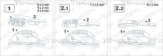 Щетка стеклоочистителя (дворник) WEEN задняя для ВАЗ Нива, 4x4 2002-2015. Артикул 100-6014