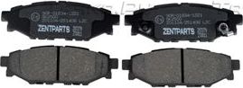 Тормозные колодки Zentparts. Артикул Z07279