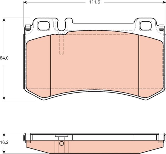 Тормозные колодки TRW. Артикул GDB1735