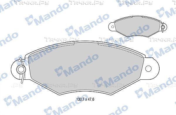 Тормозные колодки Mando. Артикул MBF015129