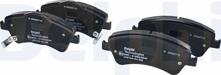 Тормозные колодки Delphi (Low-Metallic). Артикул LP2104