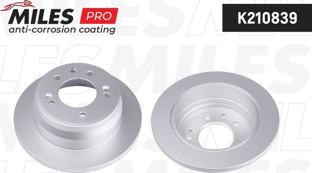 Тормозной диск Miles задний для Kia Proceed I 2008-2013. Артикул K210839
