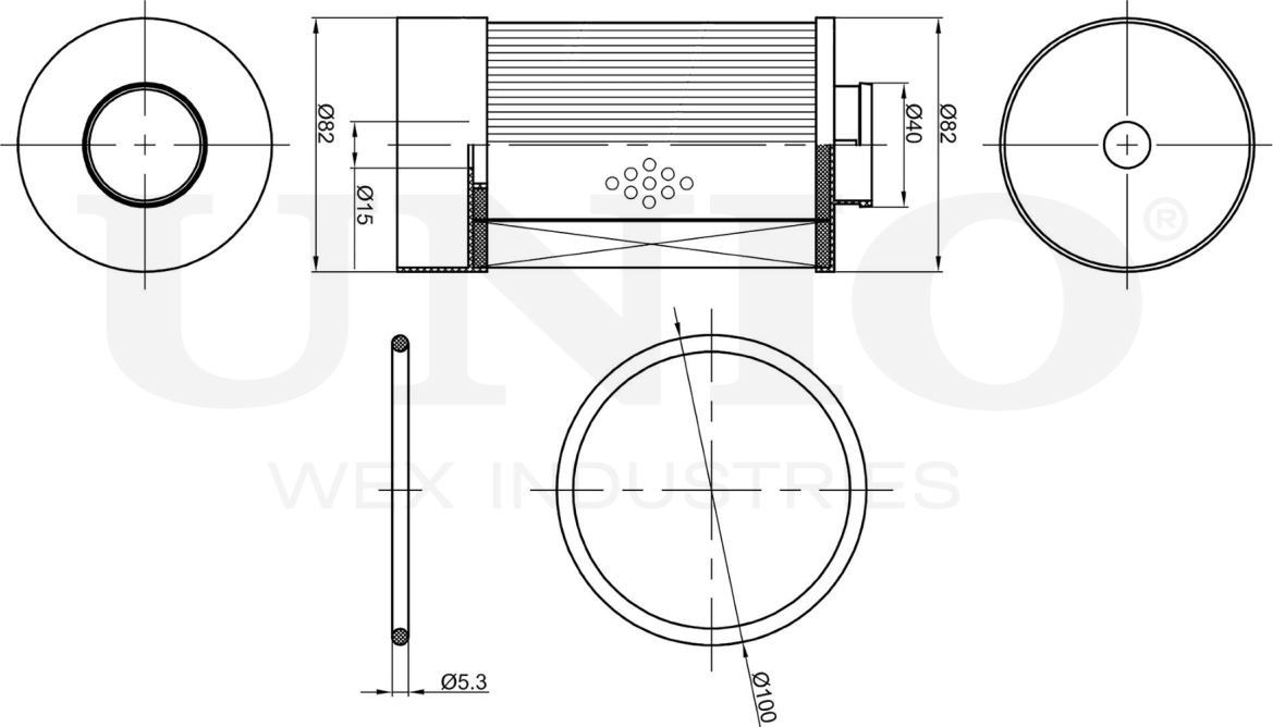 Фильтр топливный (Unio). Артикул FLT-50030