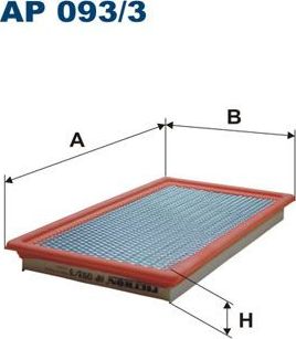 Воздушный фильтр Filtron. Артикул AP 093/3