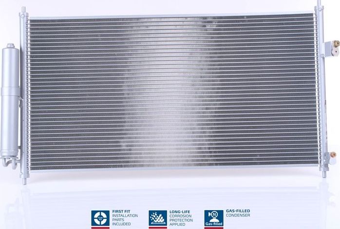 Радиатор кондиционера (конденсатор) Nissens (алюминий). Артикул 94893