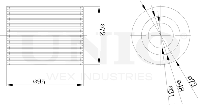 Фильтр масляный (Unio). Артикул FLT-20107
