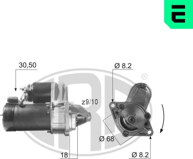 Стартер Era для Daewoo Kalos 2003-2007. Артикул 220001A