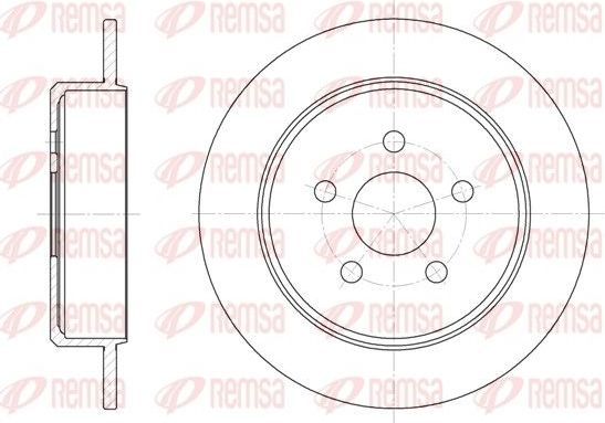 Тормозной диск Remsa задний для Dodge Neon I 1994-1999. Артикул 6901.00