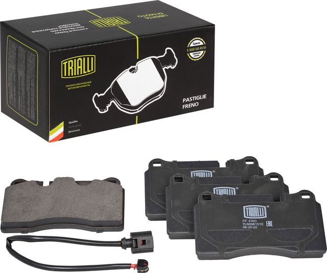 Тормозные колодки Trialli (Low-Metallic). Артикул PF 4393