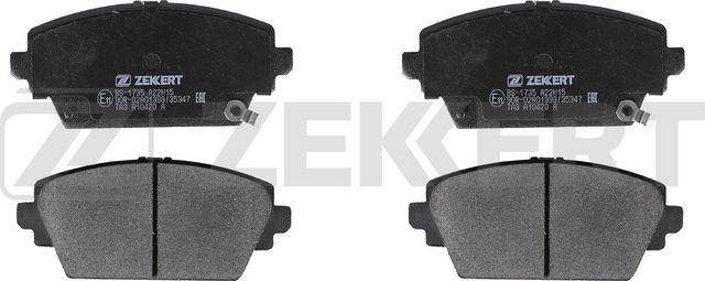 Тормозные колодки Zekkert передние для Nissan Almera Tino I 2000-2006. Артикул BS-1735