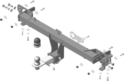 Фаркоп Мотодор под американский квадрат для Chery Tiggo 8, Tiggo 8 Pro 2019-2024. Артикул 99006-E