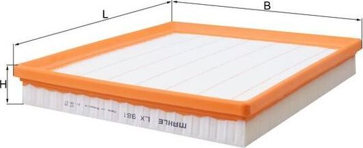 Воздушный фильтр Mahle. Артикул LX 981