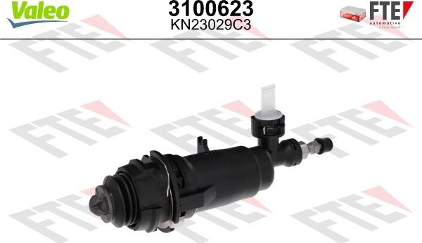 Цилиндр сцепления рабочий FTE для Peugeot 607 I 2000-2005. Артикул 3100623