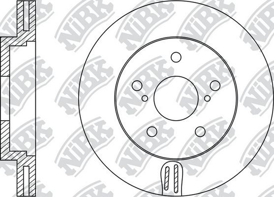 Тормозной диск NiBK. Артикул RN1351