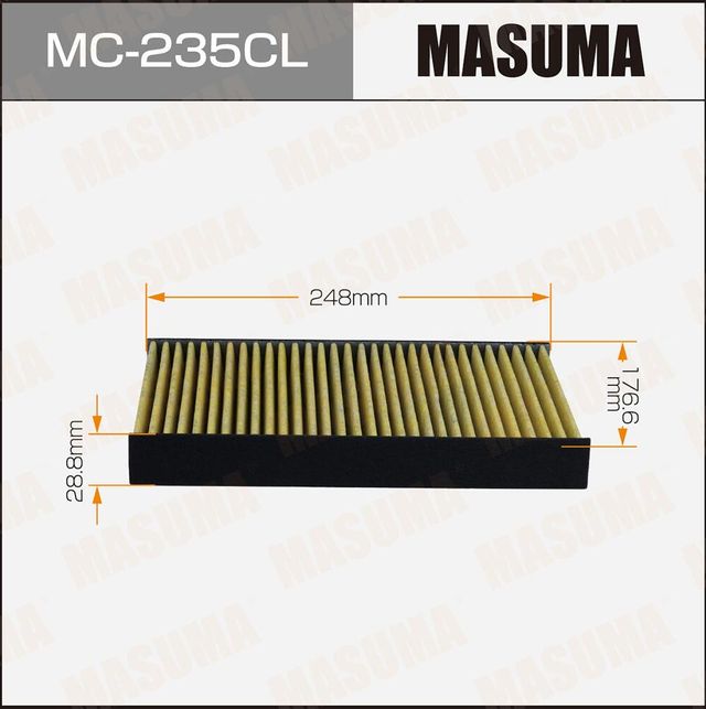 Салонный фильтр AC-112EX MASUMA угольный (1/40). Артикул MC235CL