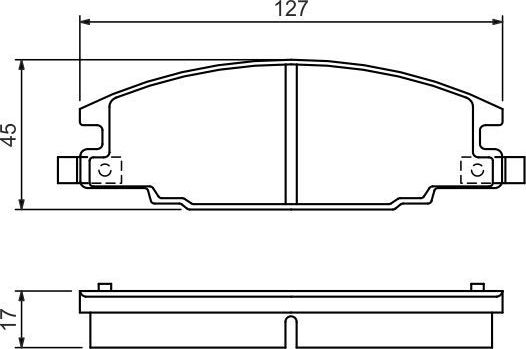 Тормозные колодки Bosch. Артикул 0 986 460 960