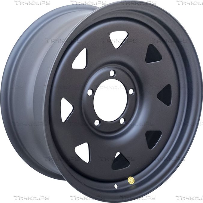 Колёсный диск OFF-ROAD Wheels усиленный стальной черный матовый 5x139,7 8xR18 d110 ET 20 для УАЗ Хантер 2003-2026. Артикул 1880-53910MB+20A17