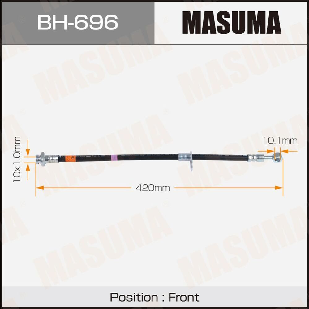 Шланг тормозной MASUMA Sz- /front/ SX4 06-14. Артикул BH696