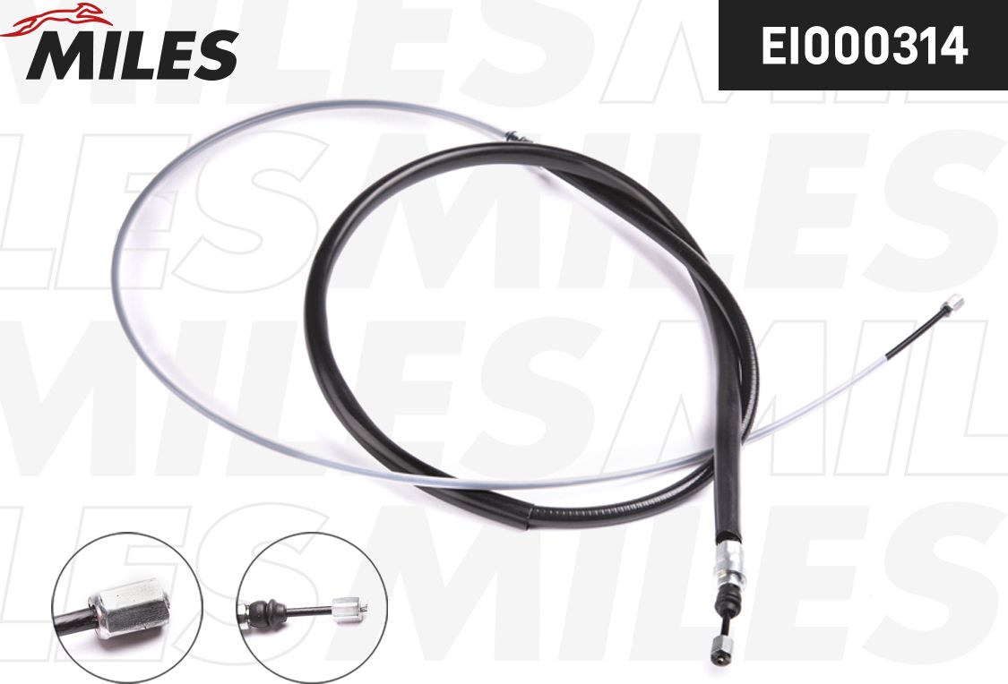 Трос ручника (тросик ручного тормоза) Miles. Артикул EI000314