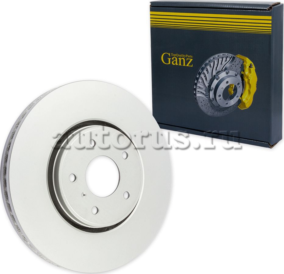 Диск тормозной передний с покрытием (Ganz). Артикул GIJ06066