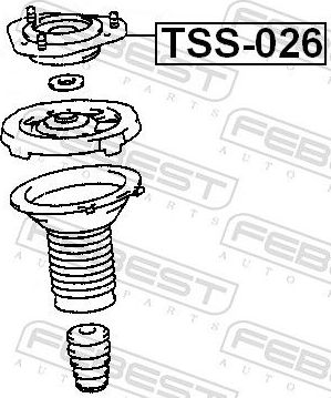 Опора амортизатора (стойки) Febest. Артикул TSS-026