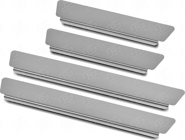 Накладки RusStal на пороги (лист нерж. зеркальный) для Kia Sorento IV 2020-2026. Артикул KSOR20-01