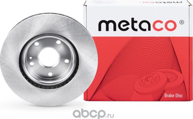 Диск тормозной передний вентилируемый (Metaco). Артикул 3050510