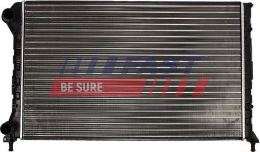 Радиатор охлаждения двигателя Fast (алюминий) для Fiat Doblo I 2001-2015. Артикул FT55105