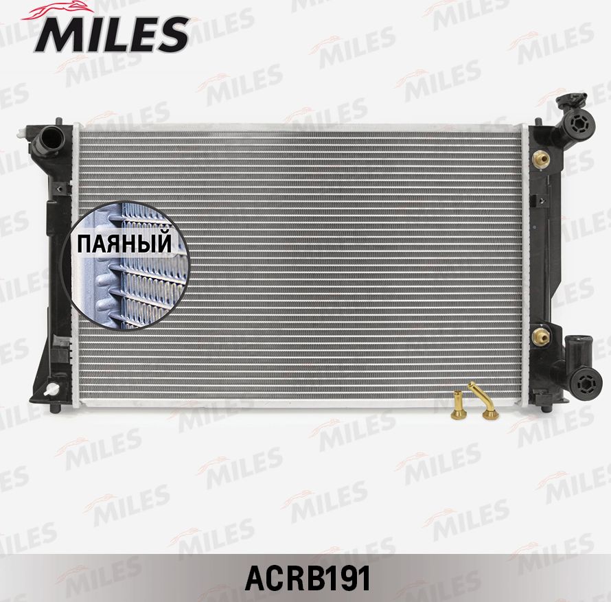 Радиатор охлаждения двигателя Miles (алюминий). Артикул ACRB191