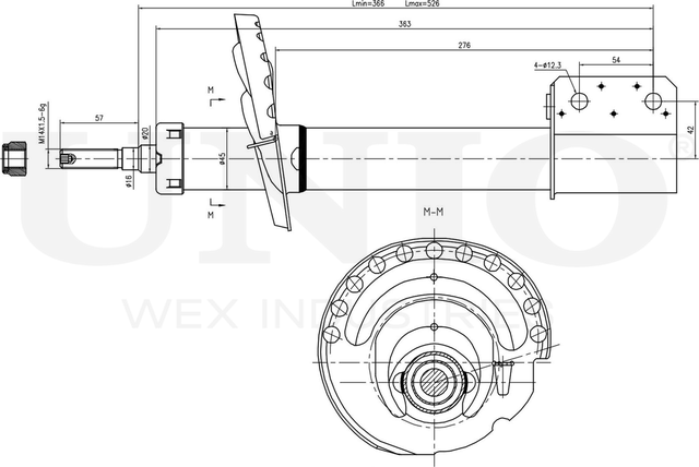 Амортизатор подвески (Unio). Артикул SAB-10732