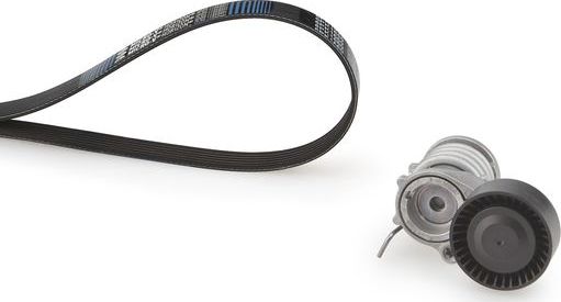 Приводной ремень поликлиновой с роликами (комплект) Gates Micro-V® для Skoda Rapid I 2012-2015. Артикул K066PK1453