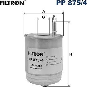Топливный фильтр Filtron. Артикул PP 875/4