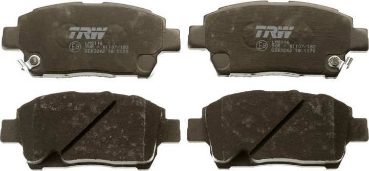 Тормозные колодки TRW COTEC. Артикул GDB3242