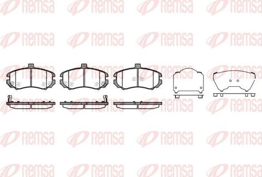 Тормозные колодки Remsa. Артикул 1194.02