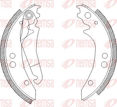 Тормозные колодки Remsa задние для Mercedes-Benz T1 1977-1996. Артикул 4136.00