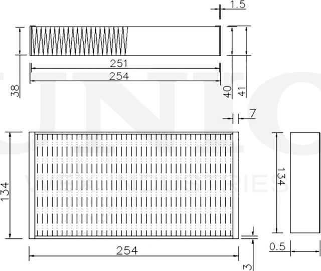 Фильтр салона (Unio). Артикул FLT-40088C