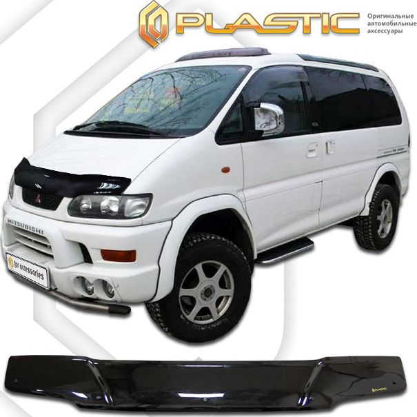 Дефлектор СА Пластик для капота (Classic черный) для EuroStandard для Mitsubishi Space Gear 1995-1998. Артикул 2010010106737