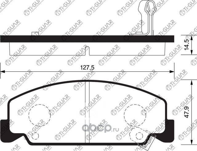 Тормозные колодки (TI-Guar). Артикул TG0091
