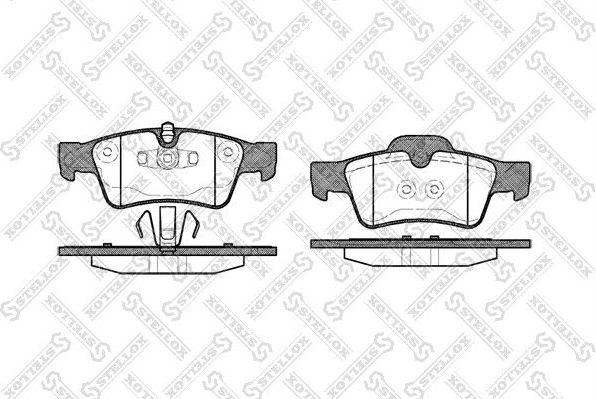 Тормозные колодки Stellox. Артикул 002 017-SX