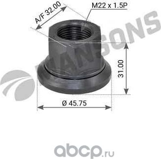 Гайка колесная (Mansons). Артикул WN308
