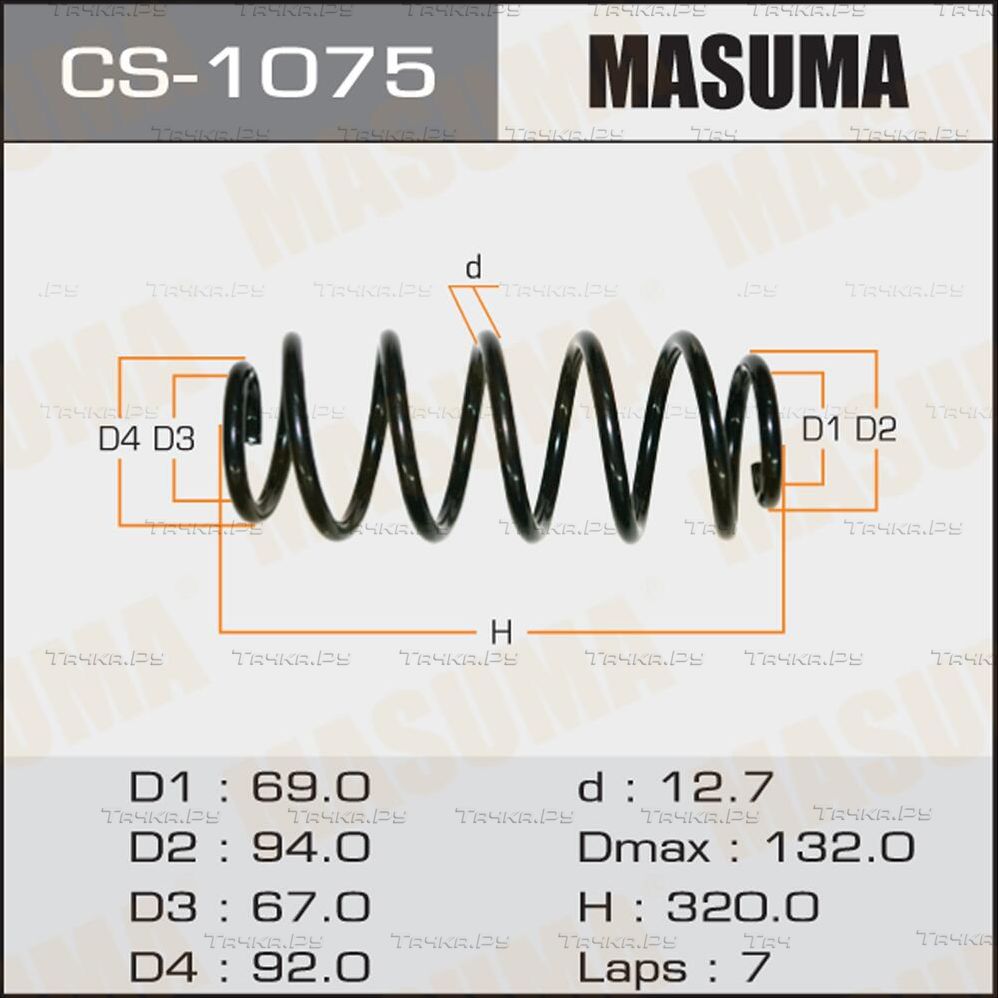 Пружина подвески Masuma. Артикул CS-1075